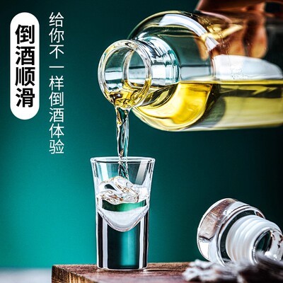 玻璃酒瓶空瓶密封高档泡酒瓶子专用分装储酒器小口装酒白酒瓶家用