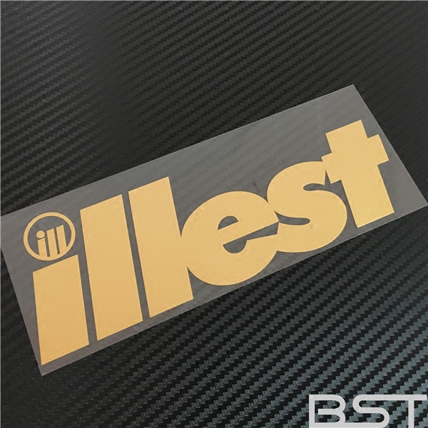 illest欧美贴纸 潮流改装汽车门涂鸦拉花 hellaflush前后侧挡车贴