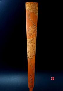 精品老竹留青京扇子古风复古折扇男中国风扇骨扇面空白定制