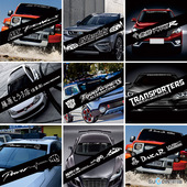 饰贴 遮阳挡前挡风玻璃创意装 汽车前档贴纸潮流后档反光贴个性 改装