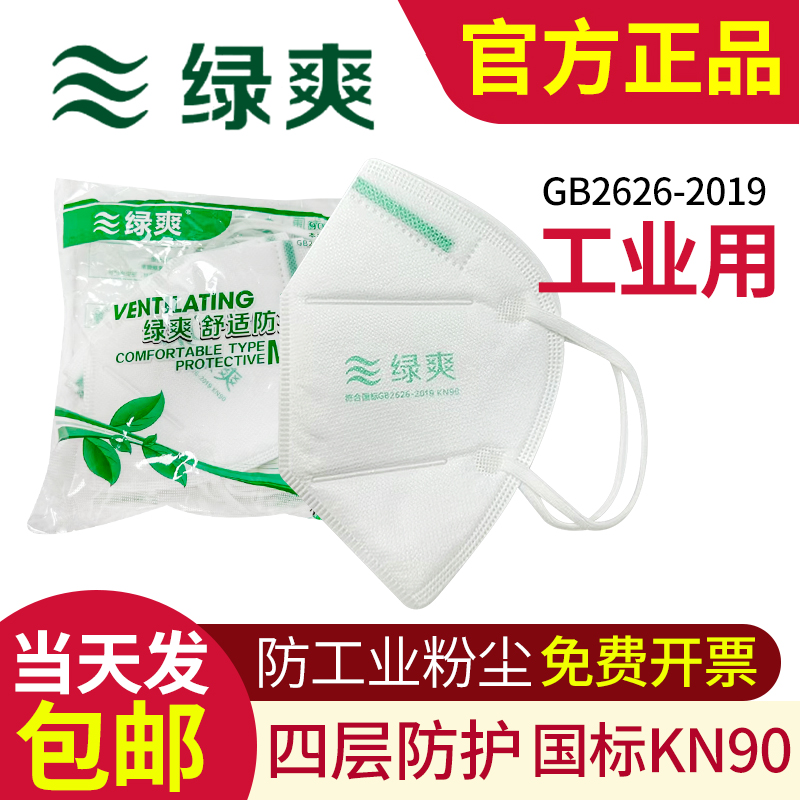 绿爽防尘口罩防工业粉尘L9000