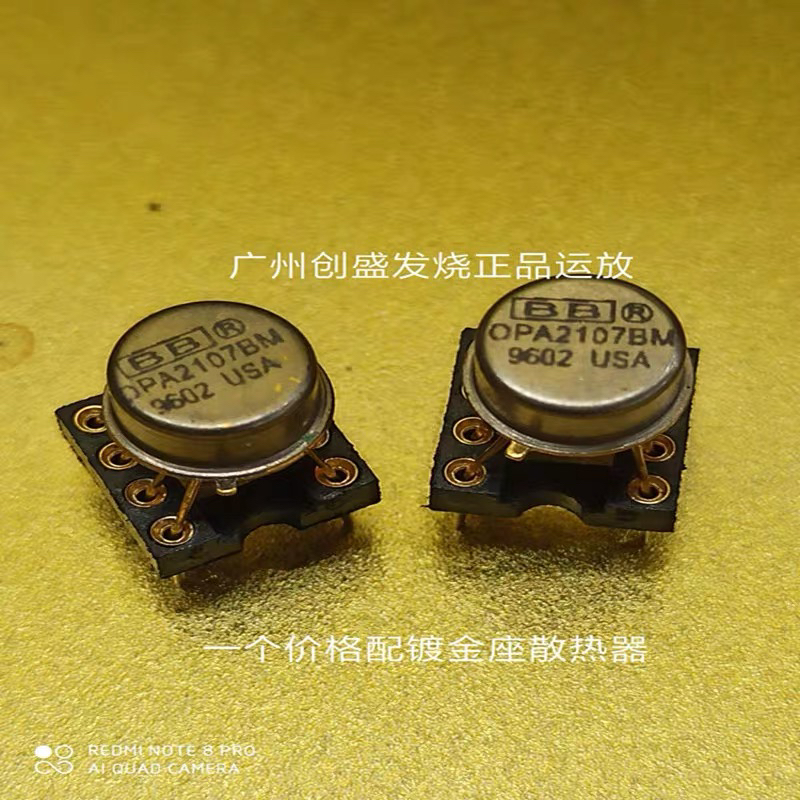 美国产 金封 双运放 OPA2107BM  进口原装拆机 测试配对好 送IC座