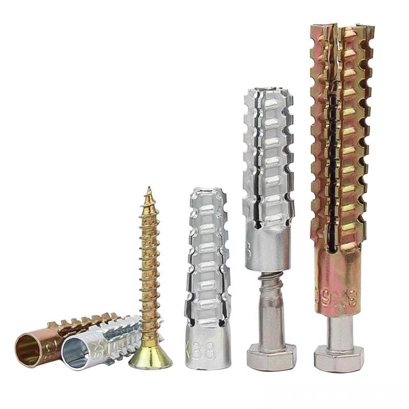 壁虎膨胀螺丝铁锯齿防松水泥墙轻质砖空心砖混凝土墙金属膨胀管钉