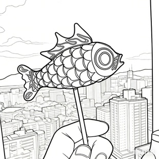 大魚徽州魚灯发光鱼灯冰箱贴国潮手持鱼灯伴手纪念品非遗礼物