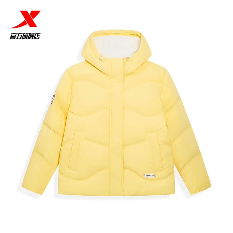 特步羽绒服女士2025年冬季新款运动上衣保暖风衣外套975428190381