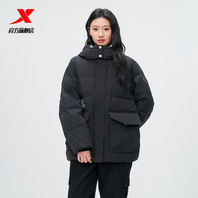 特步羽绒服女士2025年冬季新款运动上衣保暖风衣外套975428190182,运动服/休闲服装,运动羽绒服,淘宝优惠券,粉丝福利购,淘宝优惠卷