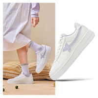 Xtep white sneakers, women's shoes, summer couple casual shoes, men's shoes, Air Force One thick-soled versatile sports shoes, sneakers thumbnail 2