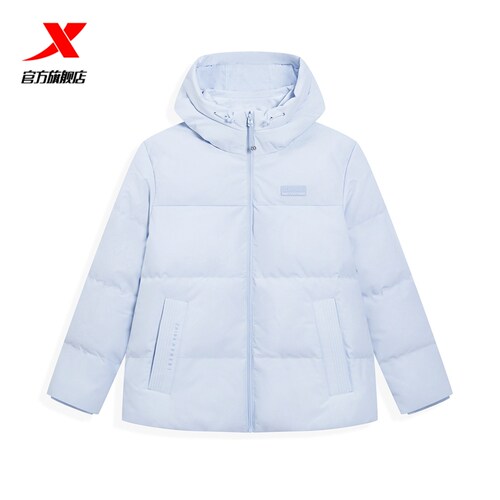 特步鸭绒羽绒服2025年冬季新款运动上衣防风保暖外套975428190359