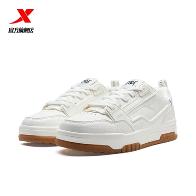 特步女鞋板鞋2025新款正品