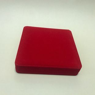 项圈首饰收纳盒绒布珠宝首饰包装盒满月百天婴儿长命锁金银手镯盒