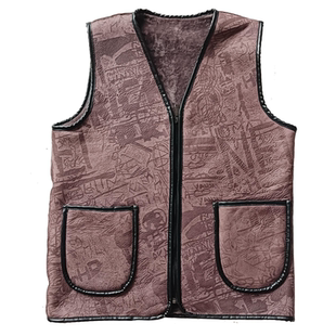 羊皮马甲整皮皮毛一体坎肩真皮羊剪绒休闲马甲绵羊皮加厚背心男士