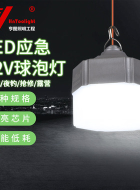 HNTOOLIGHT 灯泡 12v夜市摆摊照明灯 户外防水露营led夹子球泡灯