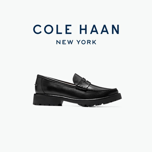 Cole Haan/歌涵 女士乐福鞋 新款皮革一脚蹬小皮鞋单鞋W34033
