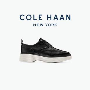 Cole Haan/歌涵新款女鞋牛津鞋皮革休闲鞋厚底鞋增高皮鞋W33787
