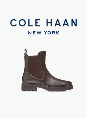 Cole Haan/歌涵 新款女士时装靴中筒 切尔西短靴女平底鞋W35222