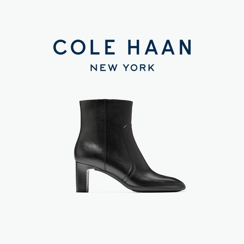 Cole Haan/歌涵 女士时尚短靴 秋冬中跟时装中筒短靴女鞋W35186