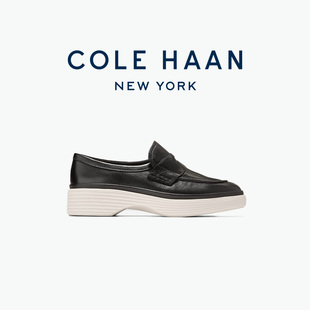 Cole Haan/歌涵新款女鞋乐福鞋一脚蹬厚底小皮鞋单鞋船鞋女W35111