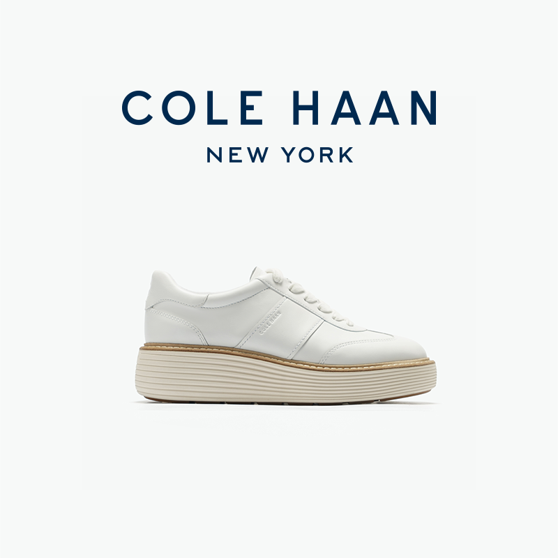 Cole Haan歌涵 25新款增高女鞋休闲鞋牛皮革舒适运动鞋女W34406