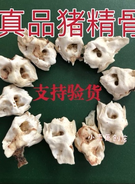 天然真品未打磨生猪精骨猪听骨不打磨棱角送2米红绳宝宝出门防惊