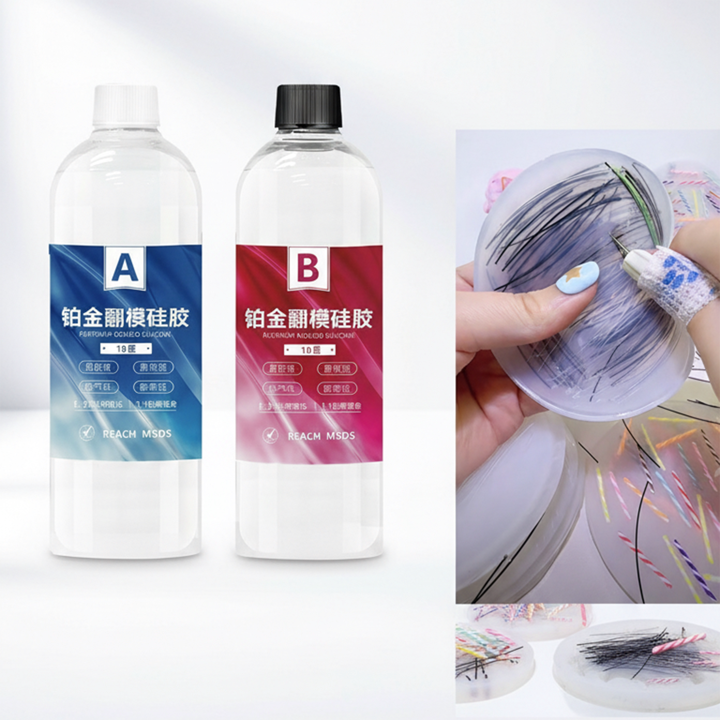 diy手工翻模液体硅胶半透AB软胶