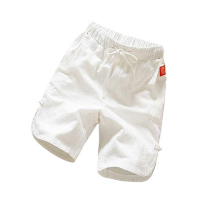 外穿亚麻短裤男夏潮流