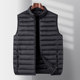 秋冬轻薄加大码 男士 羽绒马甲外套大号肥佬宽松保暖内搭羽绒服背心