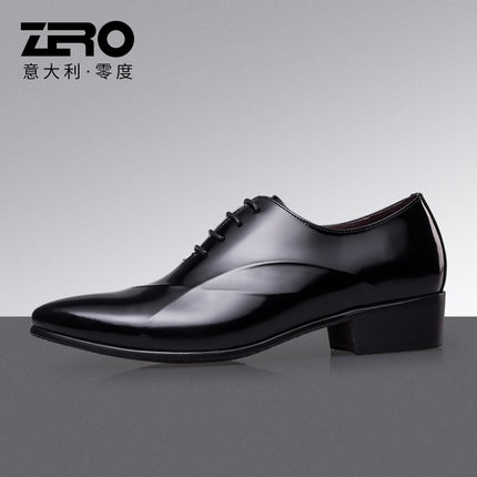 Zero零度皮鞋男正装皮鞋鞋子男皮鞋男鞋尖头男士婚鞋头层牛皮男鞋