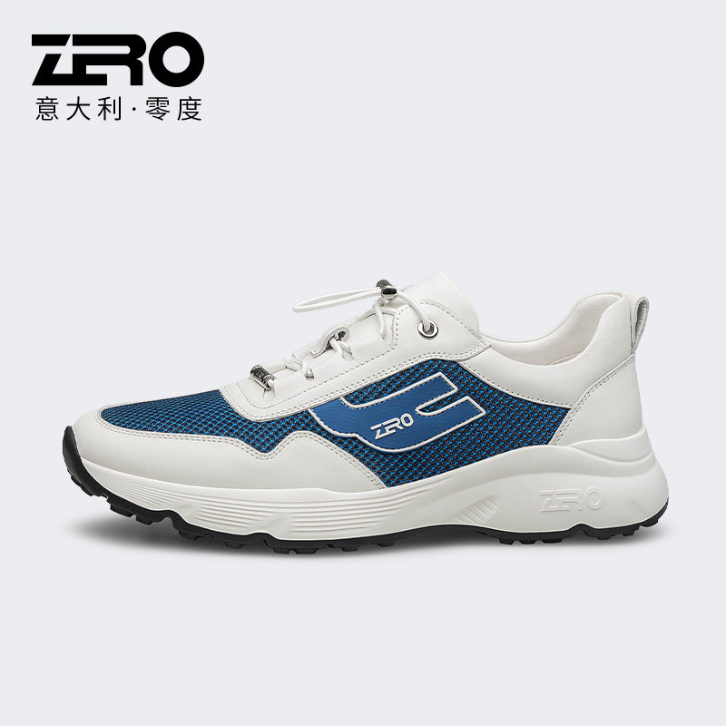 zero零度男鞋薄款透气飞织网面鞋男2024年夏季新款男士运动休闲鞋