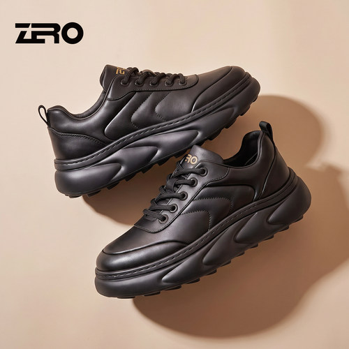 ZRO零度冬季增高缓震休闲皮鞋