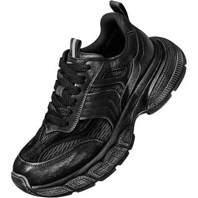 【时尚擦色】零度运动休闲鞋2025秋季新款厚底缓震增高老爹鞋男