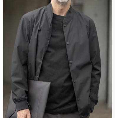 细节拉满 内里薄棉 软糯舒适 男士简约经典款立领双层夹克外套