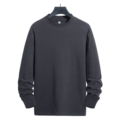 双面德绒打底衫男秋冬半高领保暖