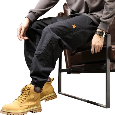 大码工装裤男加肥加大宽松休闲裤