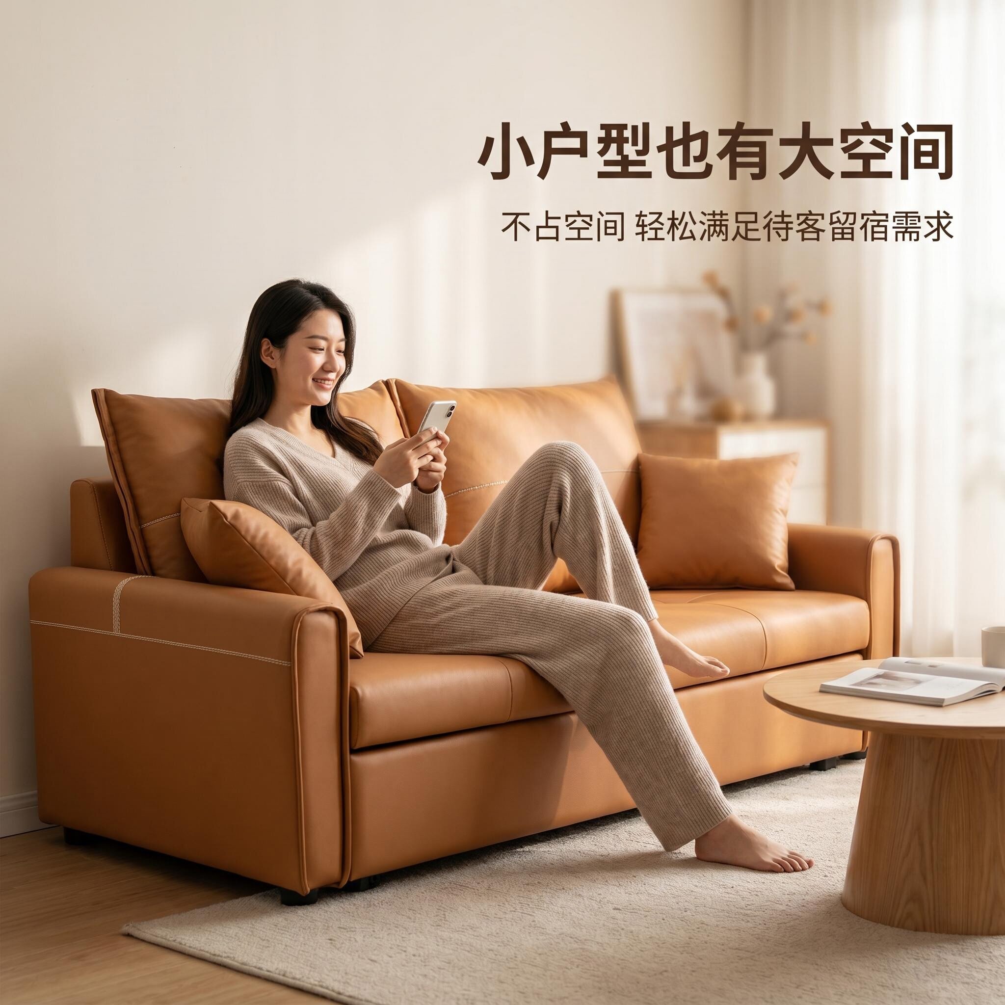 重庆沙发厂定制软泡沫沙发床折叠床免洗布伸缩折叠式三人位拖拉床
