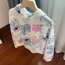 6011女童长袖卫衣春秋夏季薄款毛圈上衣4-16岁