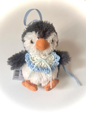 手工娃衣适用jellycat玩偶花生企鹅衣服头套配饰公仔玩偶帽子11CM