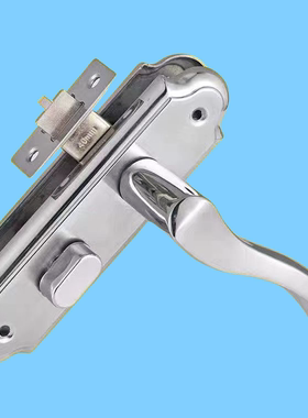 110和125孔距两种 搭配40锁舌 卫浴锁 没钥匙 锌合金材质便宜冲量