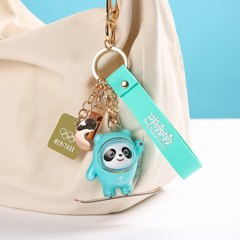 奥林匹克2022年北京冬奥会一周年纪念版冰墩墩手办钥匙扣挂件礼物