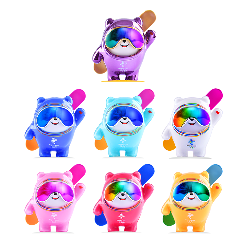 【奥运周边】2022年北京冬奥会一周年纪念版吉祥物冰墩墩摆件盲盒