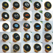 汽车载手机支架重力磁铁吸盘粘贴卡扣式 360度旋转导航仪表台用通