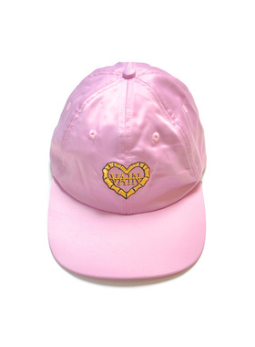 英国品牌Lazy Oaf You So VAIN Cap线绣文字棒球帽粉红