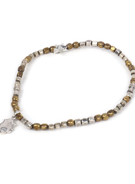 日本AMP JAPAN黄铜珠星星复古简约弹性手工手链脚鍊17AHK-430