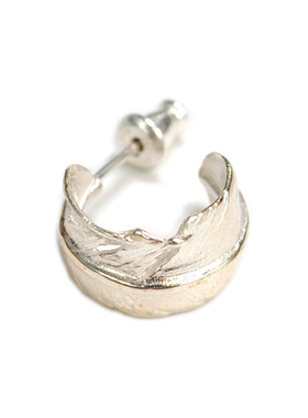 日本AMP JAPAN Feather Earrig手工925银羽毛耳环耳钉 HQJK-510