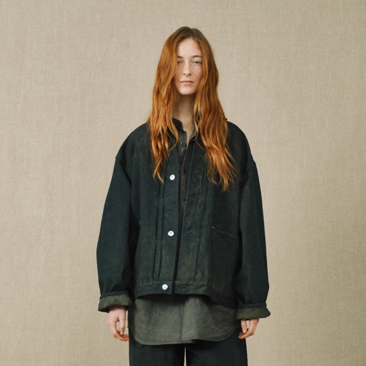 日本手工染经典丹宁牛仔夹克