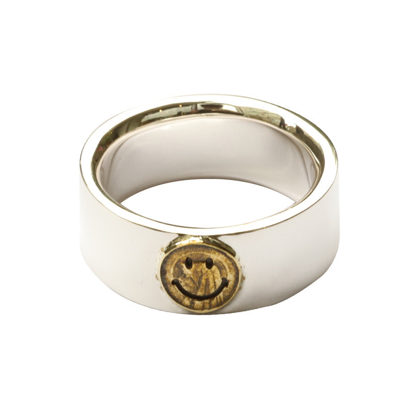 日本ampjapan微笑纯银戒指