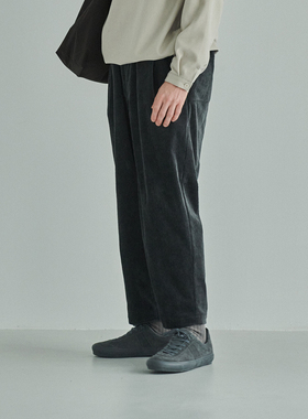 日本Still By Hand轻松粗灯芯绒锥形休闲长裤PT03253成套PT03253