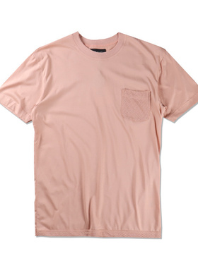 比利时Howlin The Peanut Vendor纯棉网眼设计短T比利时制-藕色