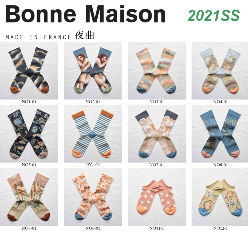 袜子棉法国BONNEMAISON