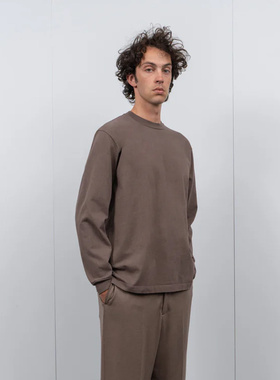 美国Lady White Co. Rugby罗纹领10 oz重磅微宽松高圆领长T恤