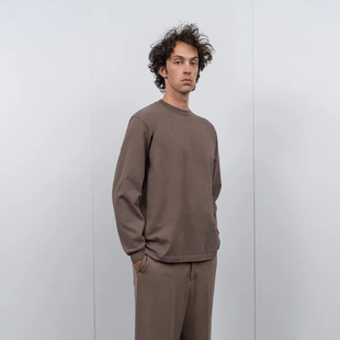 美国Lady White Co. Rugby罗纹领10 oz重磅微宽松高圆领长T恤